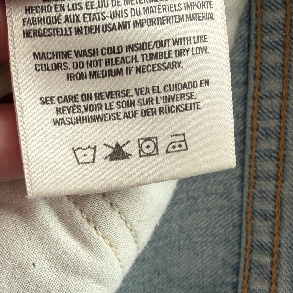 Agolde 28 distressed straight leg jeans great condition - Picture 12 of 12